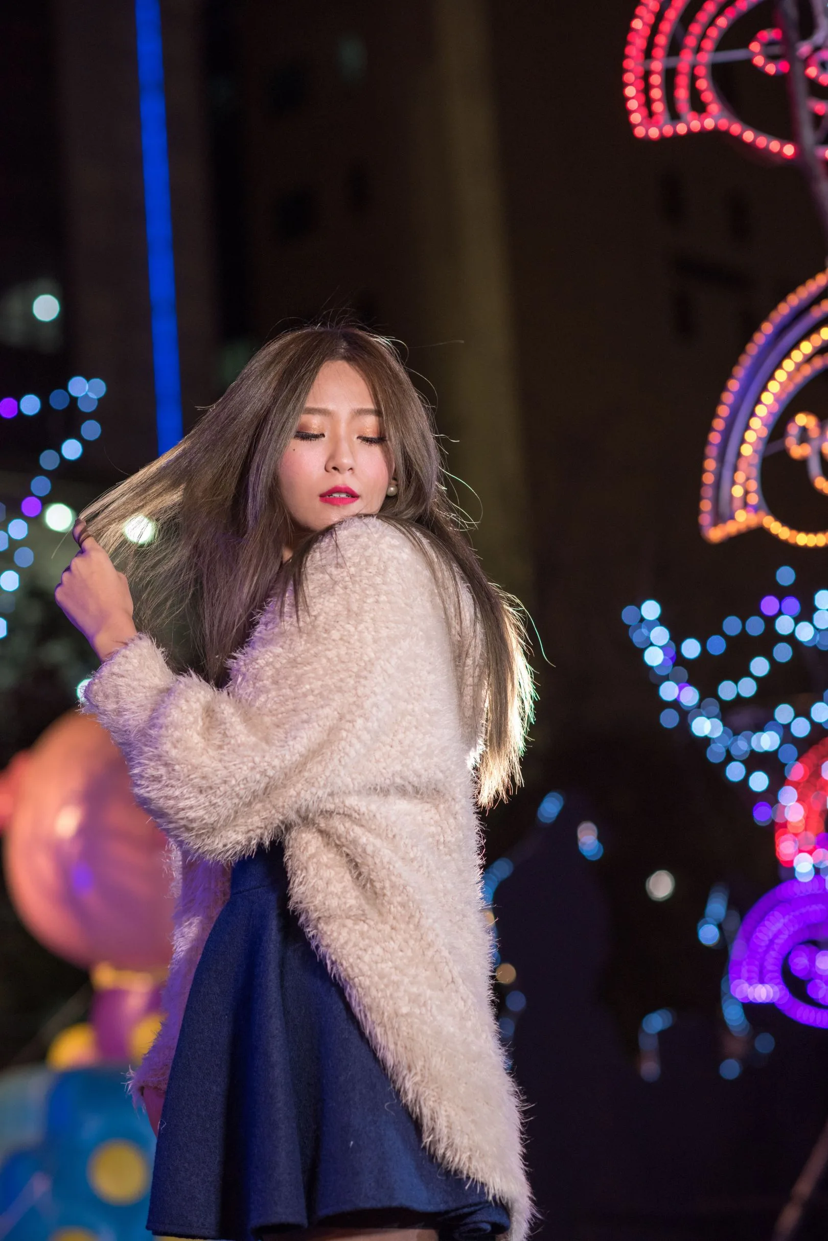 [Buổi chụp ảnh ngoài trời của Beautyleg] Winnie Xiaoxue - Bộ sưu tập ảnh đêm độ phân giải cực cao tại Công viên Giáng sinh Thành phố Đài Bắc Mới - 10