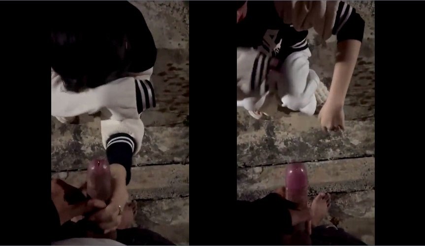 Clip: Nửa đêm rủ em ra hành lang quay tay bắn tinh vào người em - Clip Hot Việt