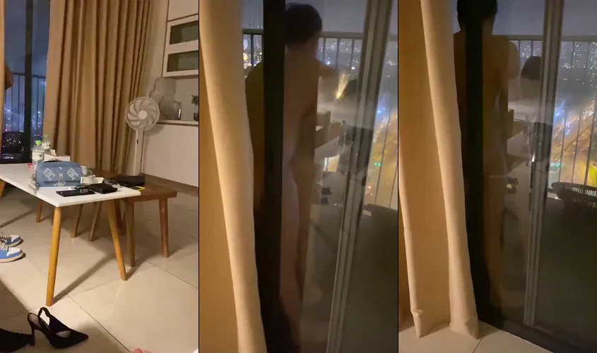 Clip: Thằng bạn đưa ghệ ra ban công chung cư chịch em nó rên cả tòa nhà nghe thấy - Clip Hot Việt