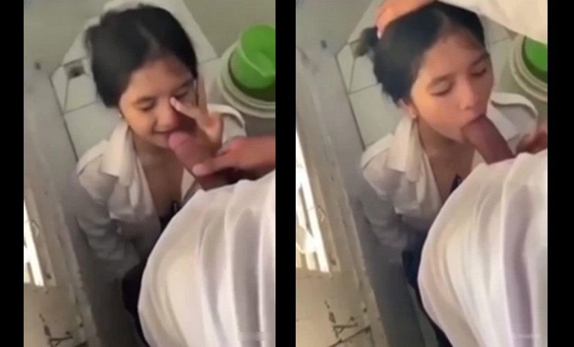 Clip: Trốn tiết đưa cô bạn thân vào nhà vệ sinh trường bú cu khủng - Clip Hot Việt