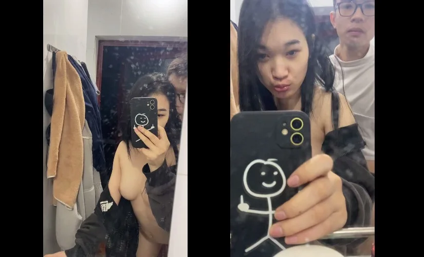Clip: Em gái tự quay phim lộ mặt lúc chịch trong phòng tắm - Clip Hot Việt