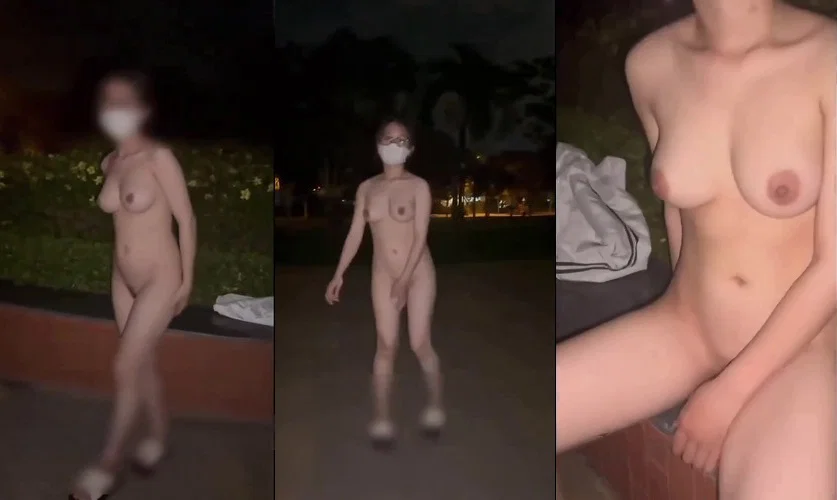 Clip: Em sinh viên kính cận nghiện public anh làm chân quay phim cho em khỏa thân ở công viên - Clip Hot Việt