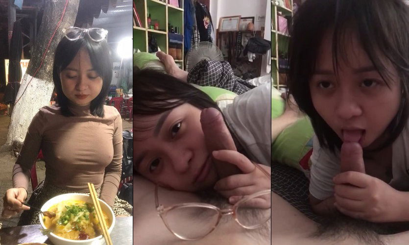 Clip: Em thèm quá vứt cả kính sang một bên để bú cu cho anh - Clip Hot Việt