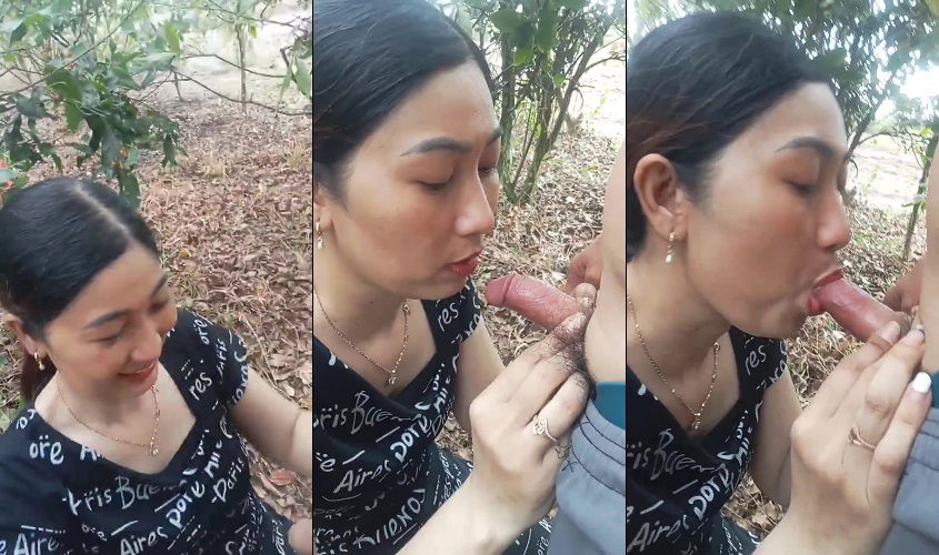 Clip: Chị gái giáo viên đưa ra vườn nhà bú cu hòa mình với thiên nhiên - Clip Hot Việt