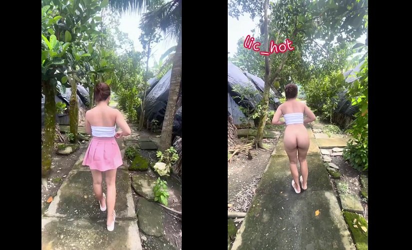 Clip: Đang đi chơi em cởi đồ giữa vườn cây – VCpublic_hot - Clip Hot Việt