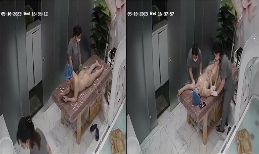 Clip: Hack camera em gái vú to đi spa - Clip Hot Việt
