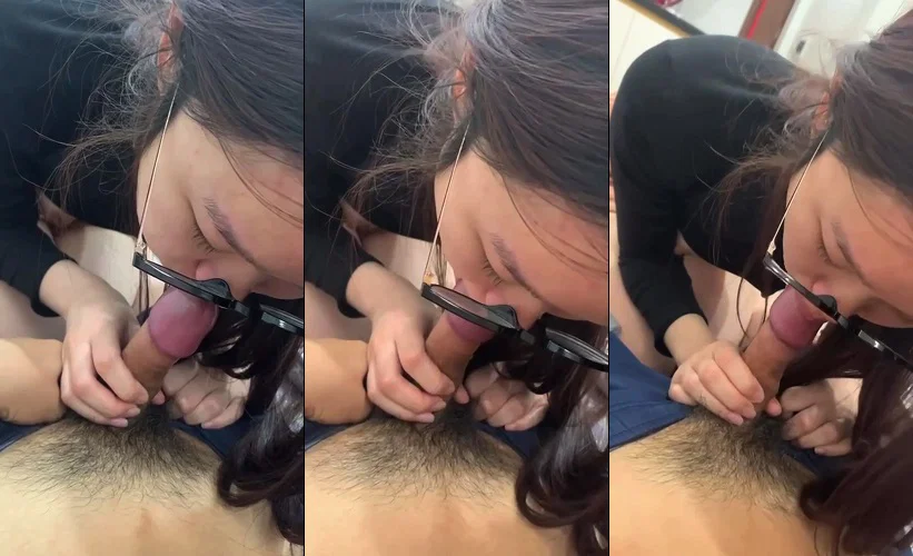 Clip: Bé sinh viên kính cận non tơ tập bú cu mà em mút như mút kem - Clip Hot Việt