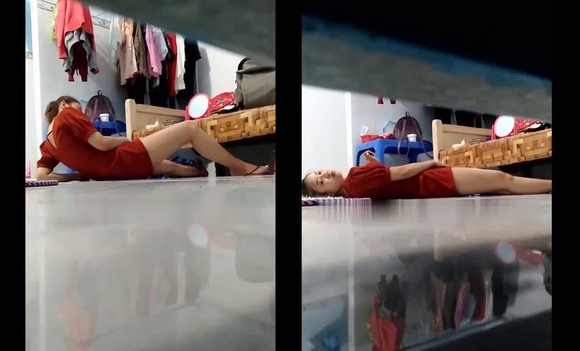 Clip: Quay lén chị hàng xóm chút nữa thì bị phát hiện - Clip Hot Việt