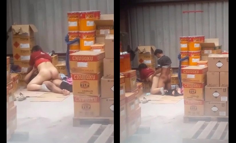 Clip: Quay lén cặp đôi công nhân chịch trong kho hàng sơn tàu biển Jotun - Clip Hot Việt