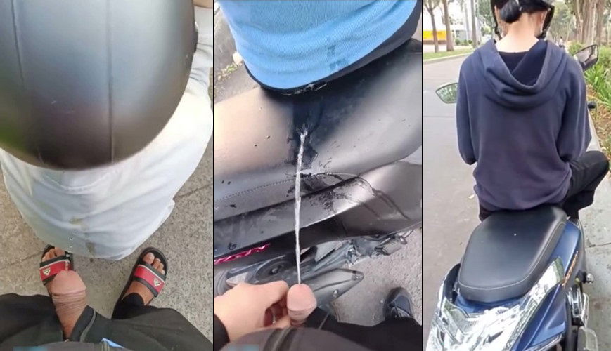 Clip: Thanh niên biến thái nhất năm vạch quần lén đái vào chị em nơi công cộng - Clip Hot Việt