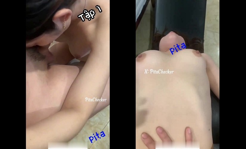 Clip: Checker Pita và bé sinh viên rau non yêu chiều các tư thế - Clip Hot Việt
