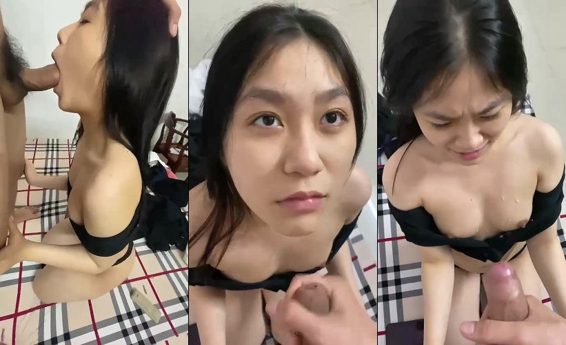 Clip: Bé sinh viên cực phẩm kêu em há miệng ra thì không chịu làm anh xuất tinh lên cả tóc em - Clip Hot Việt